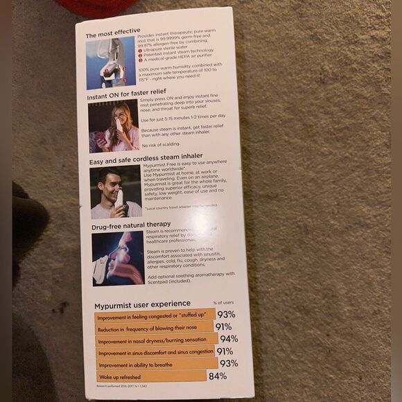 Mypurmist portable handheld humidifier - Picture 2 of 2